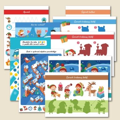 53 Kalėdinės užduotys vaikams (PDF)
