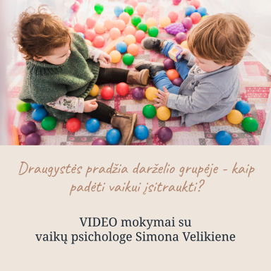 Draugystės pradžia darželio grupėje - kaip padėti vaikui įsitraukti? Draugystės pradžia darželio grupėje - kaip padėti vaikui įsitraukti?