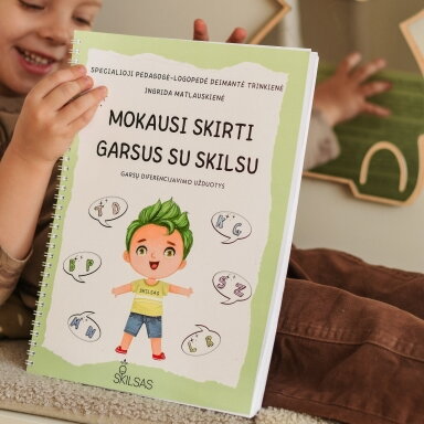 Lavinamoji knyga „Mokausi skirti garsus su Skilsu“ Lavinamoji knyga „Mokausi skirti garsus su Skilsu“