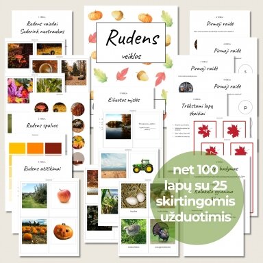 Lavinamoji užduočių knyga vaikams „Ruduo“ (PDF)