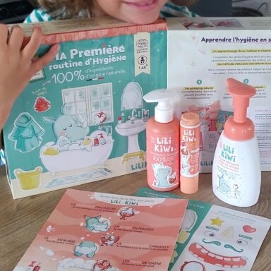 Lili Kiwi „Mano pirmoji ekologiška higienos rutina“ vaikams Lili Kiwi „Mano pirmoji ekologiška higienos rutina“ vaikams