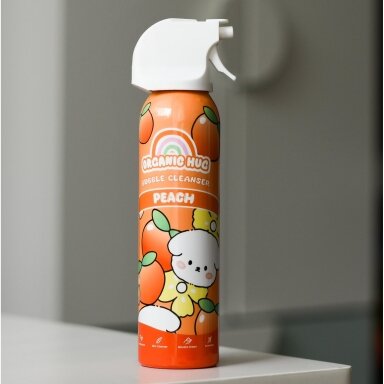 Organic Hug Bubble Cleanser Peach – persikų kvapo prausimosi putos vaikams vonios žaidimams 150 ml Organic Hug Bubble Cleanser Peach – persikų kvapo prausimosi putos vaikams vonios žaidimams 150 ml