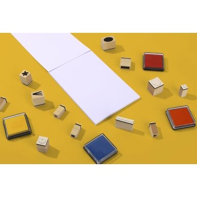 Tookyland kūrybinis medinių antspaudų rinkinys su rašalu (LT049)