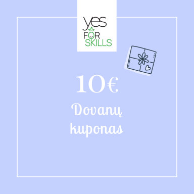 YES FOR SKILLS dovanų kuponas 10 EUR
