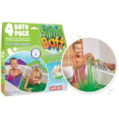 Zimpli Kids Slime Baff Purple & Green – spalvingas slime vonios žaidimas vaikams, 4 pakuotės Zimpli Kids Slime Baff Purple & Green – spalvingas slime vonios žaidimas vaikams, 4 pakuotės