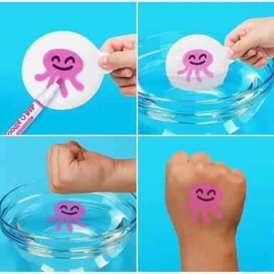 Zimpli kūrybinis piešimo ir laikinų tatuiruočių rinkinys „Doodle N Dip“ Zimpli kūrybinis piešimo ir laikinų tatuiruočių rinkinys „Doodle N Dip“