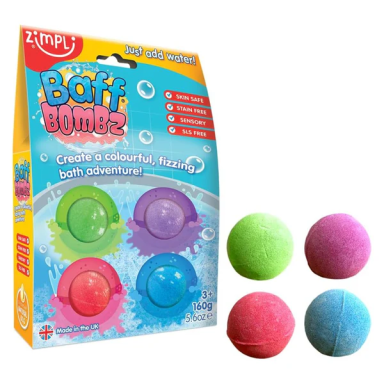 Zimpli vonios bombų rinkinys, 4 vnt. (4 x 35g) Zimpli vonios bombų rinkinys, 4 vnt. (4 x 35g)
